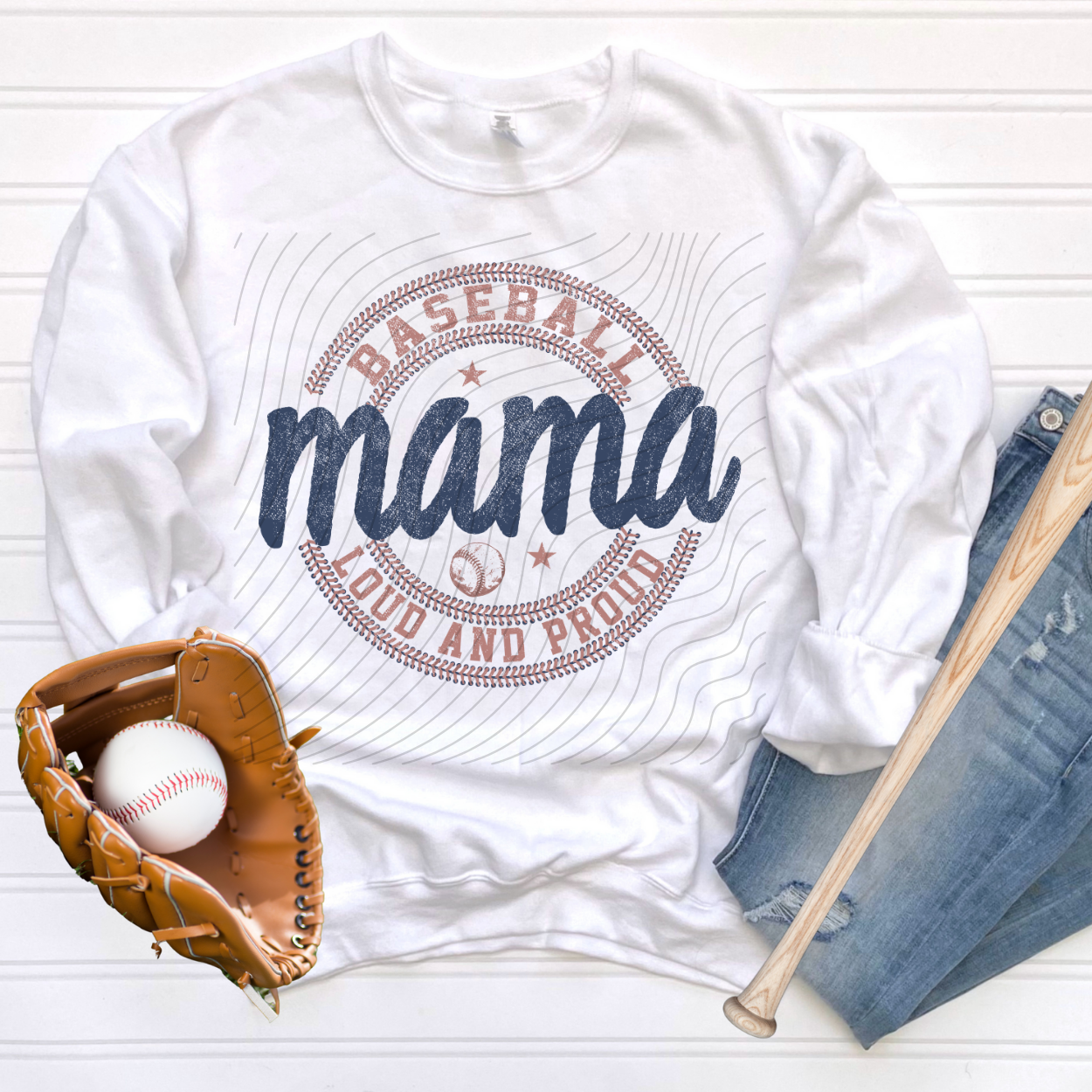 BASEBALL MAMA LOUD AND PROUND - DTF TRANSFER
