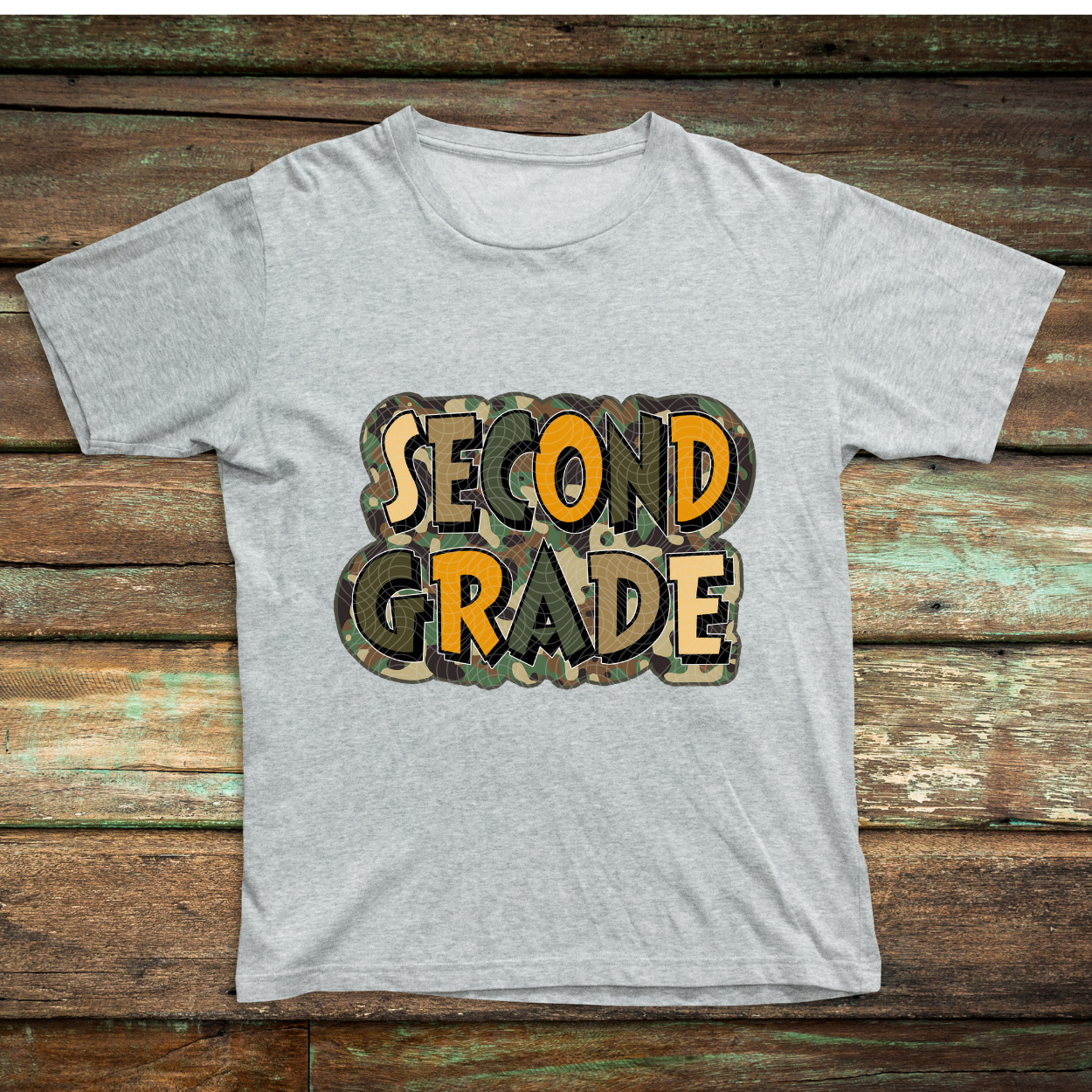 CAMO SECOND GRADE - DTF TRANSFER