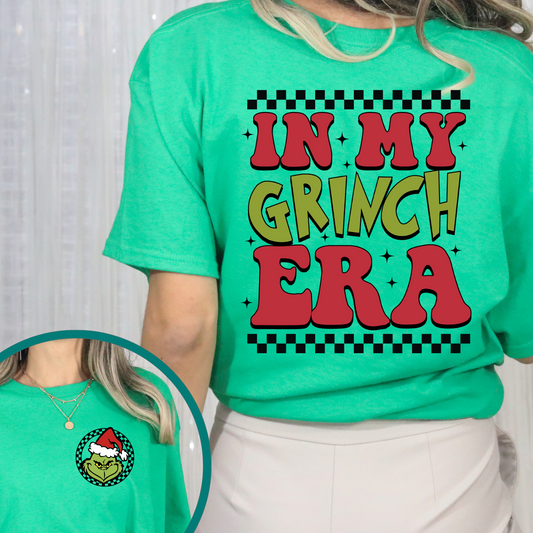 IN MY GREEN GUY ERA CHECKERED W/ POCKET - DTF TRANSFER