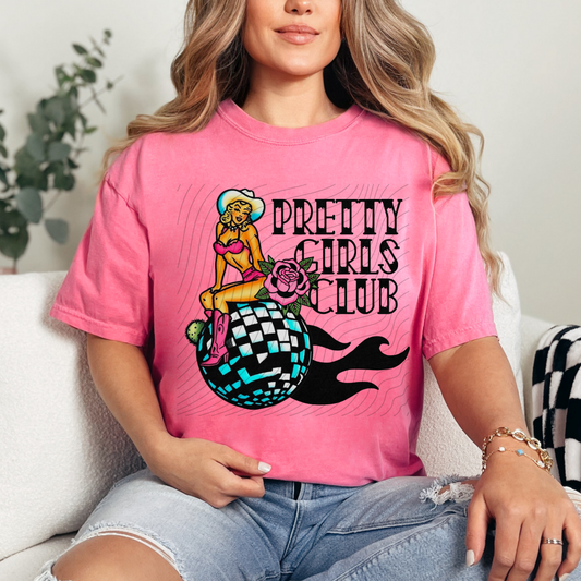 VINTAGE PRETTY GIRLS CLUB - DTF TRANSFER