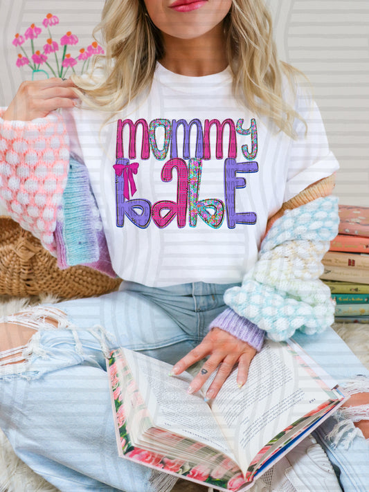 FLORAL MOMMY BABE - DTF TRANSFER