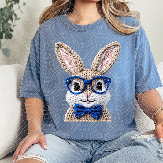 FAUX YARN BUNNY BOY - DTF TRANSFER