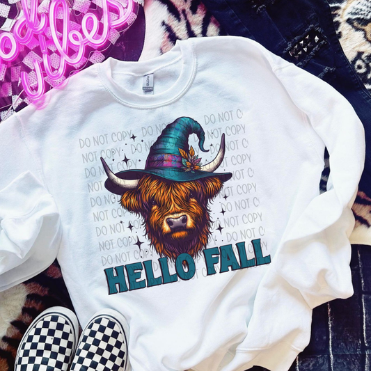 HELLO FALL COW - DTF TRANSFER