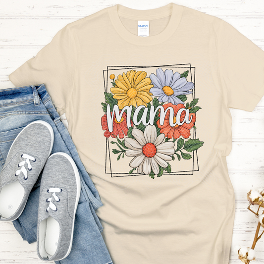 MAMA SPRING FLOWERS - DTF TRANSFER