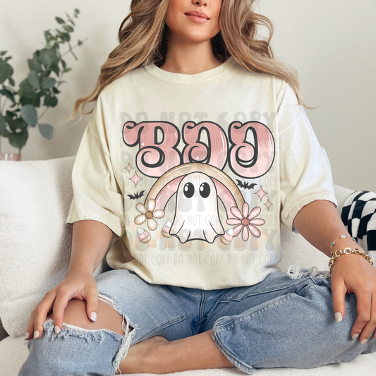 BOO PRETTY PINK - DTF TRANSFER