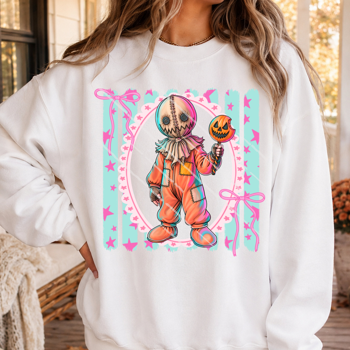 PREPPY BLUE HORROR - DTF TRANSFER
