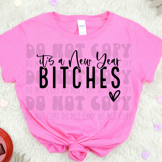 IT'S A NEW YEAR - BLK - DTF TRANSFER