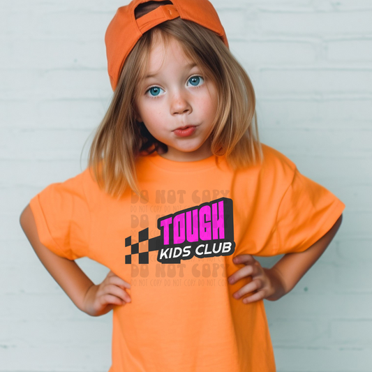 TOUGH KIDS CLUB PINK - DTF TRANSFER