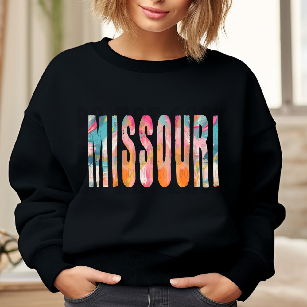MISSOURI BRUSHSTROKES - DTF TRANSFER