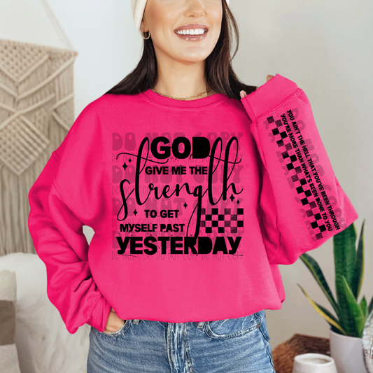 HELL YOU BEEN THROUGH W/ SLEEVE - DTF TRANSFER