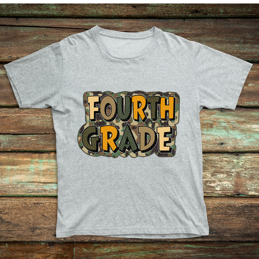 CAMO FOURTH GRADE - DTF TRANSFER