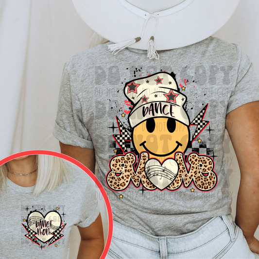 DANCE MOM SMILEY W/ POCKET - DTF TRANSFER