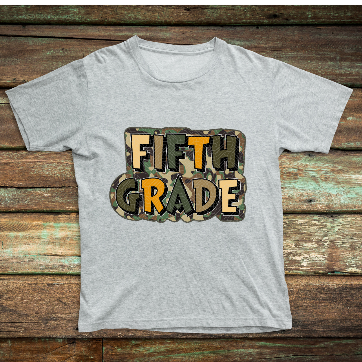 CAMO FIFTH GRADE - DTF TRANSFER