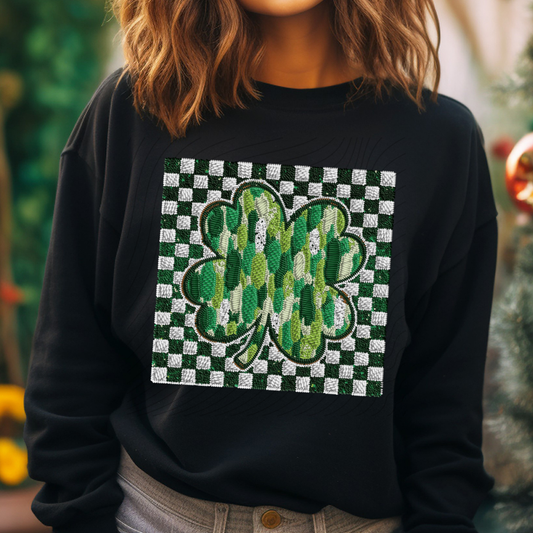 CLOVER FAUX EMBROIDERY - DTF TRANSFER