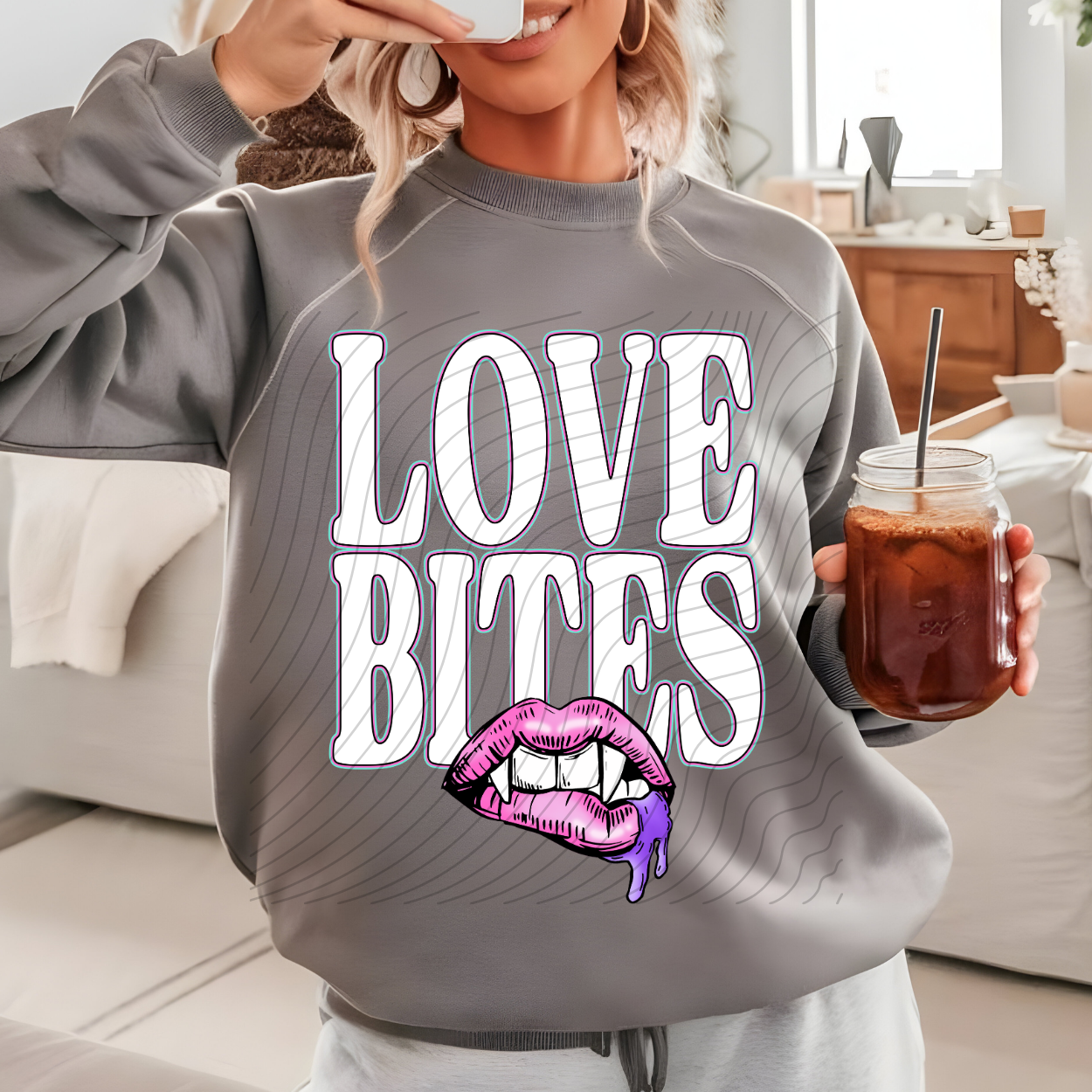LOVE BITES WHITE - DTF TRANSFER
