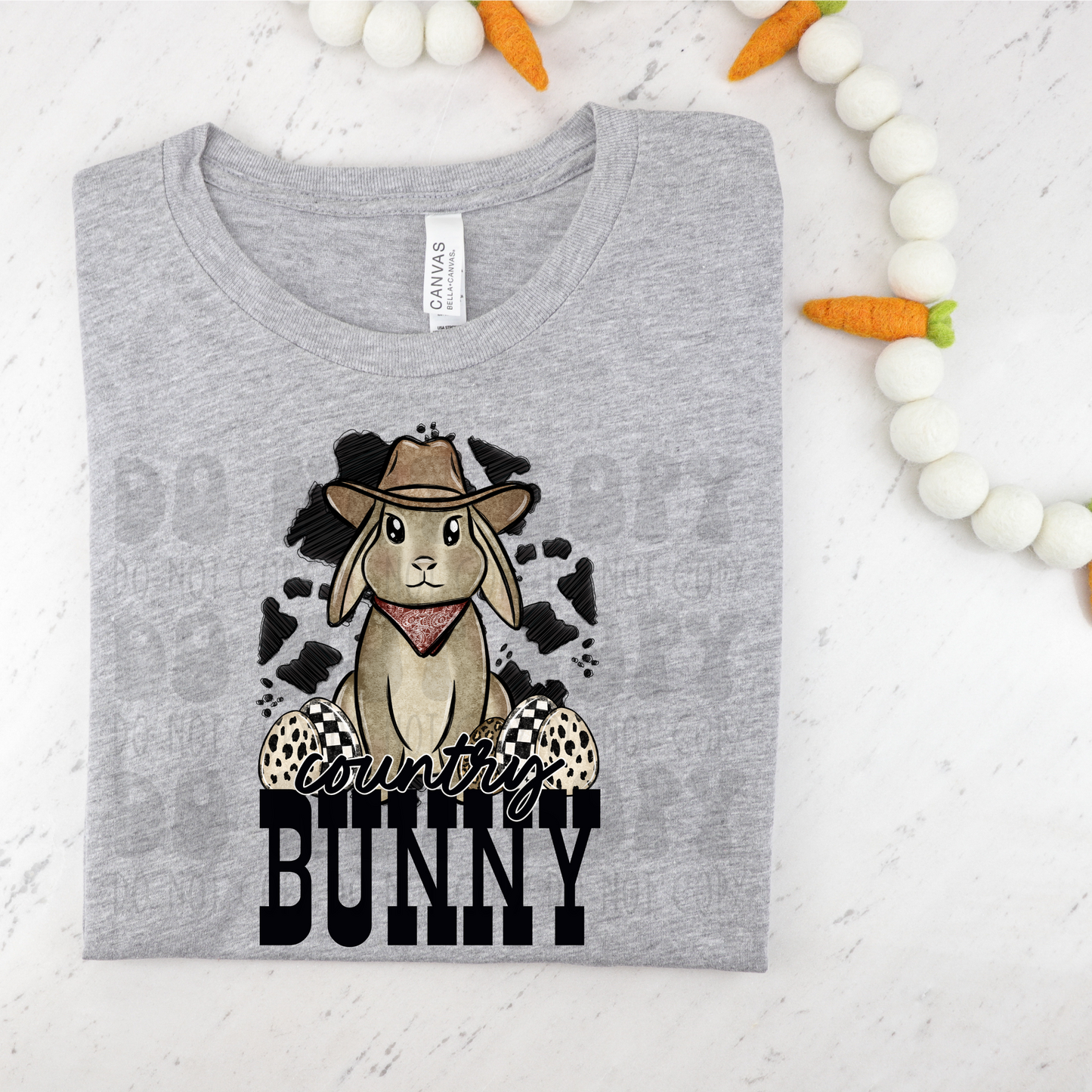 COUNTRY BUNNY - DTF TRANSFER