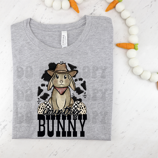 COUNTRY BUNNY - DTF TRANSFER