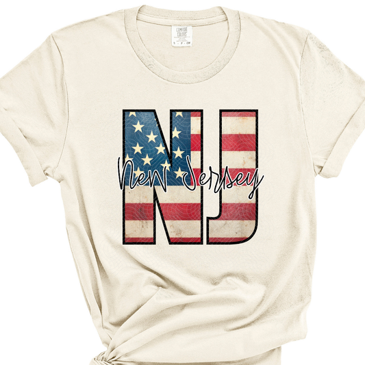 NEW JERSEY FLAG - DTF TRANSFER