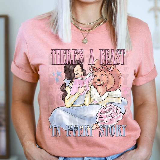 THERE'S A BEAST IN EVERY STORY - DTF TRANSFER