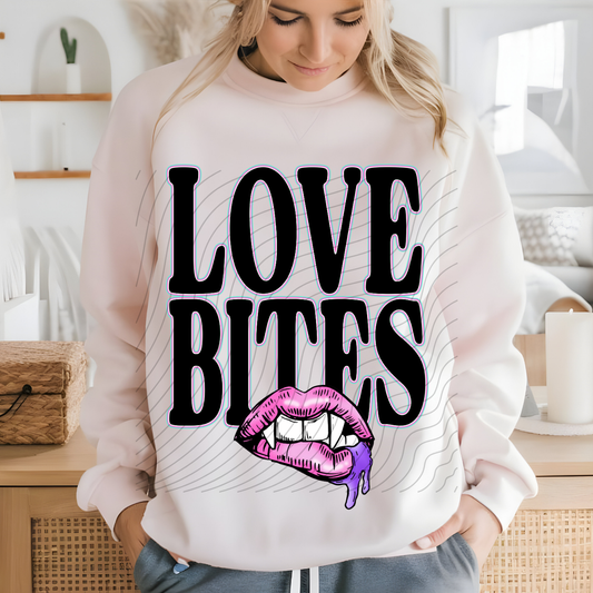 LOVE BITES BLK - DTF TRANSFER