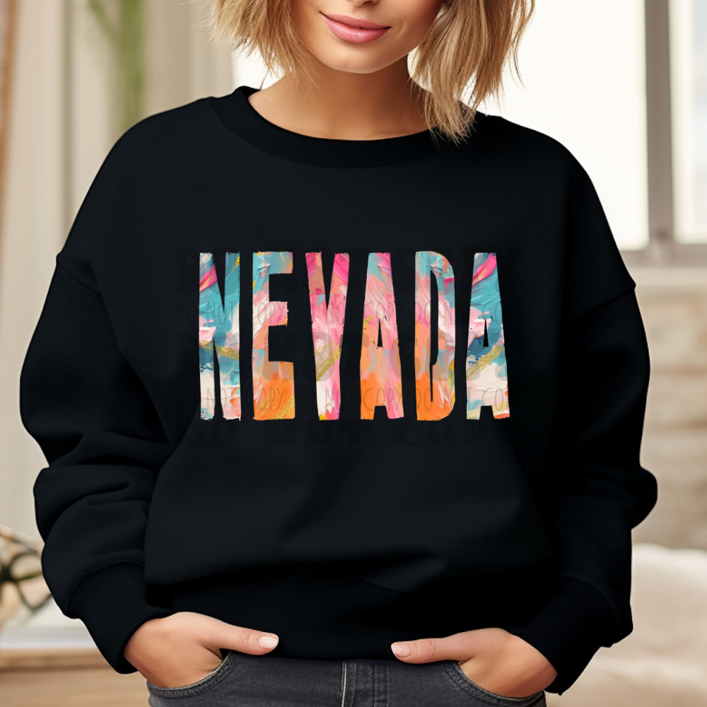 NEVADA BRUSHSTROKES - DTF TRANSFER