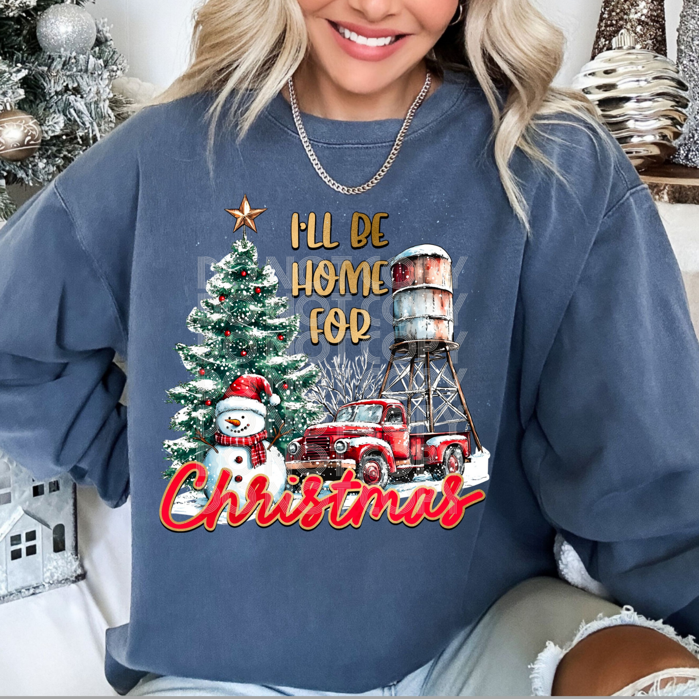 I'LL BE HOME FOR CHRISTMAS  - DTF TRANSFER