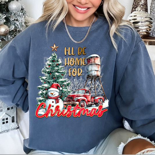 I'LL BE HOME FOR CHRISTMAS  - DTF TRANSFER