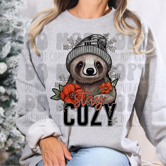 STAY COZY SLOTH - DTF TRANSFER