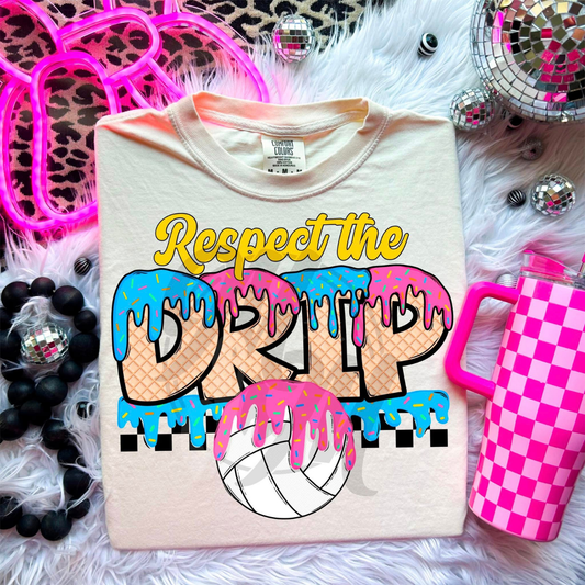 RESPECT THE DRIP VOLLEYBALL - DTF TRANSFER