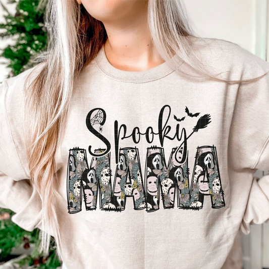 SPOOKY MAMA MASKS - DTF TRANSFER