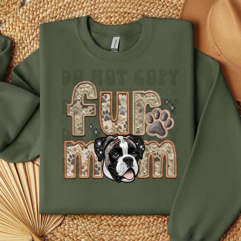 BOXER - FAUX EMBROIDERY - DTF TRANSFER