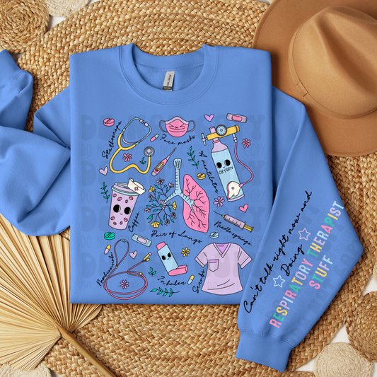 RESPIRATORY THERAPIST STUFF W/SLEEVE - DTF TRANSFER