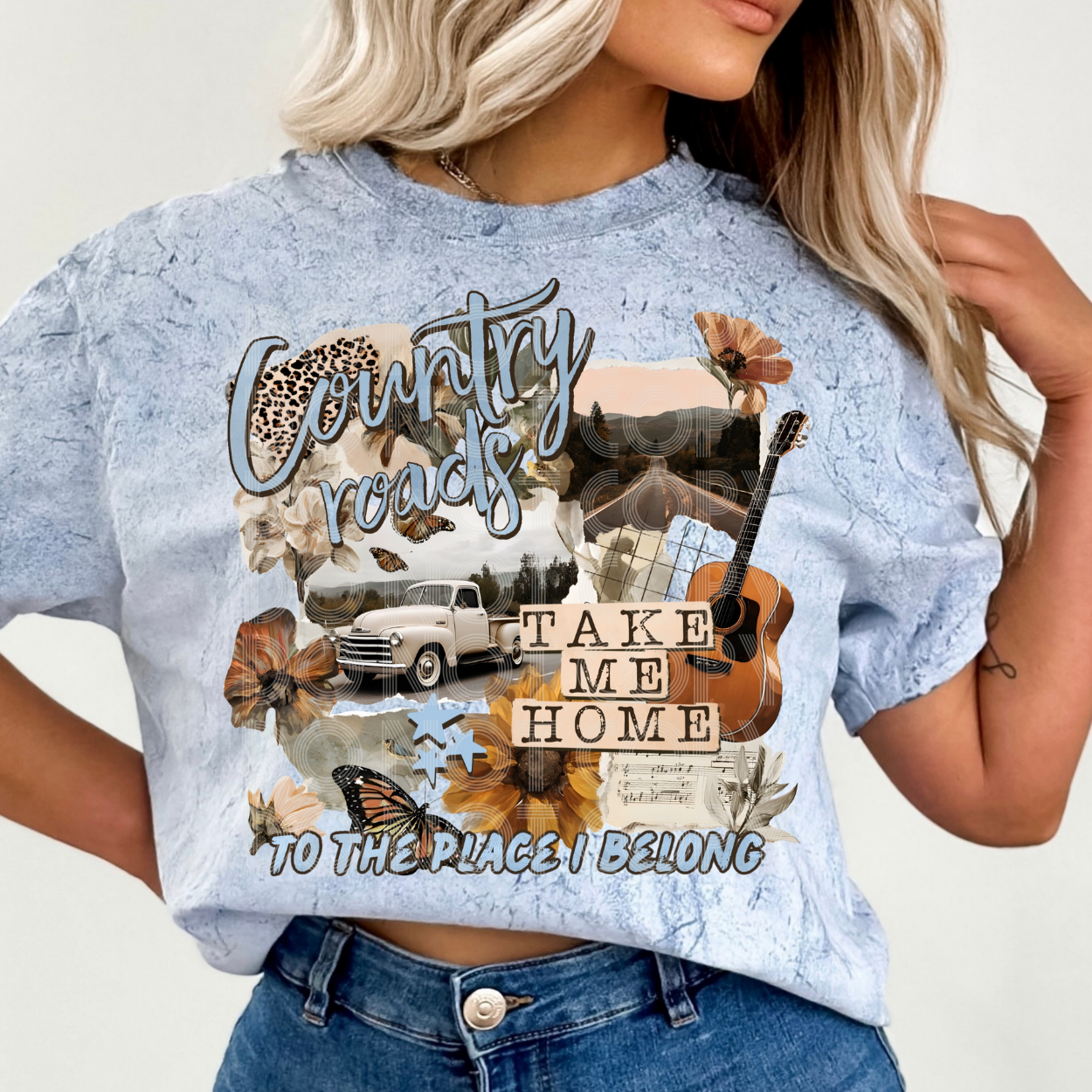 COUNTRY ROADS - DTF TRANSFER