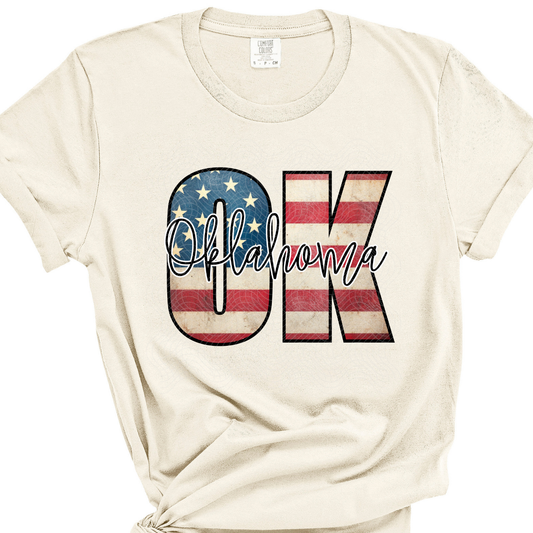 OKLAHOMA FLAG - DTF TRANSFER