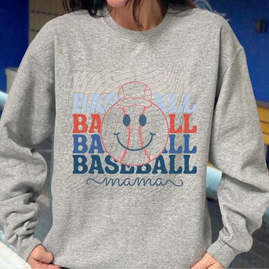 BASEBALL STACKED MAMA - DTF TRANSFER