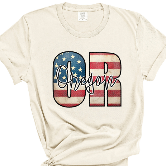 OREGON FLAG - DTF TRANSFER