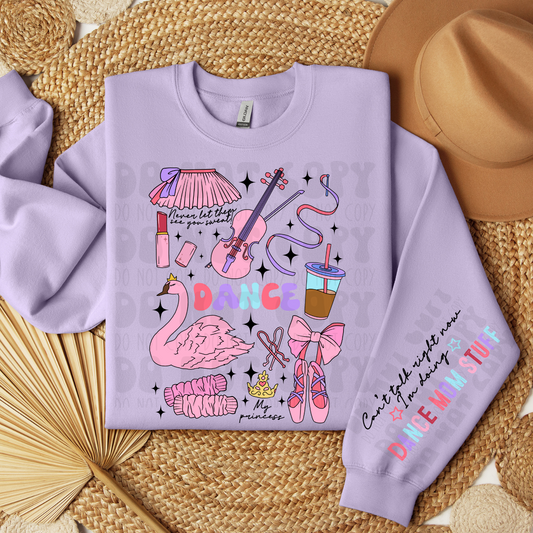 DANCE MOM STUFF W/SLEEVE - DTF TRANSFER