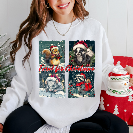 FERAL FOR CHRISTMAS  - DTF TRANSFER