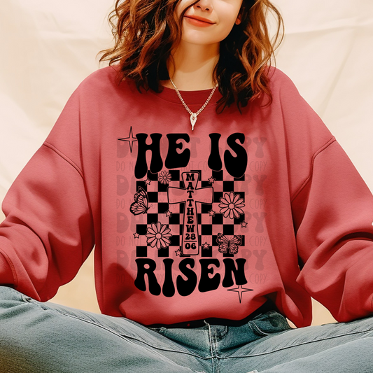 HE IS - BLK - DTF TRANSFER