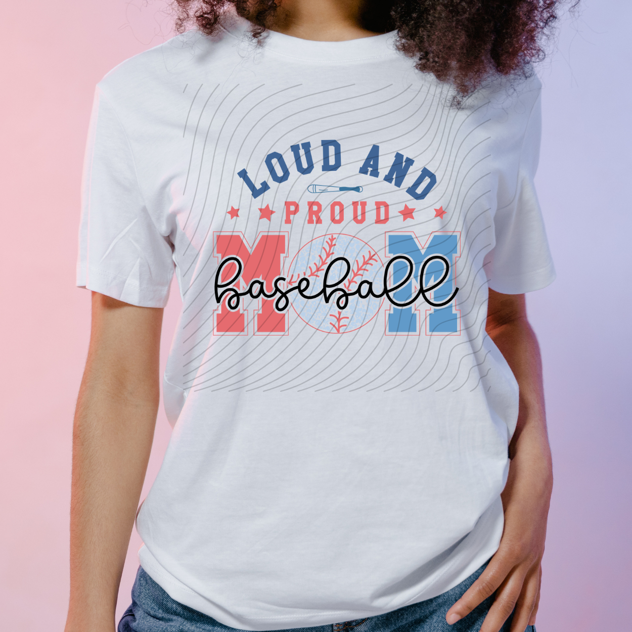 LOUD AND PROUD BASEBALL MOM - DTF TRANSFER