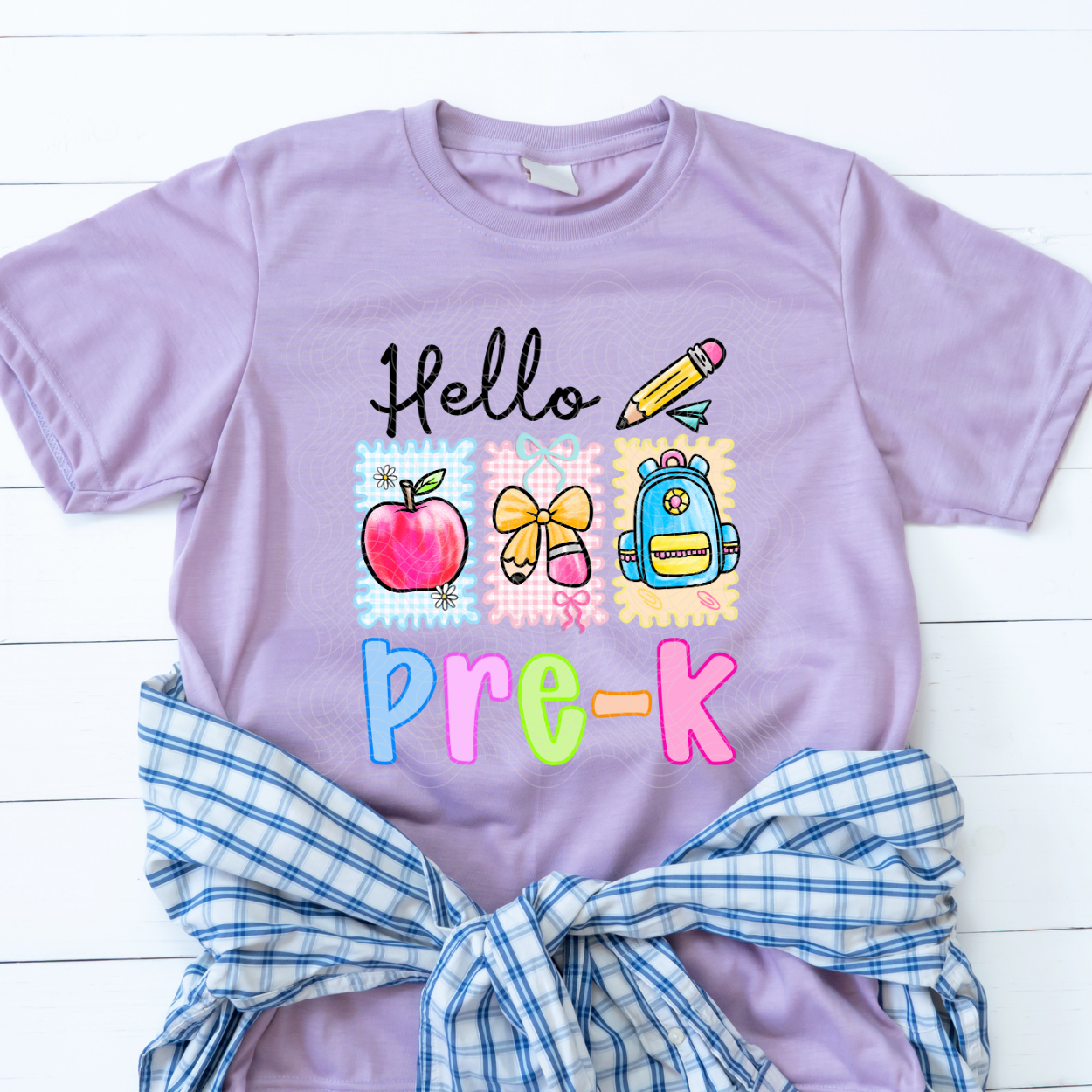 HELLO PRE K STAMPS - DTF TRANSFER