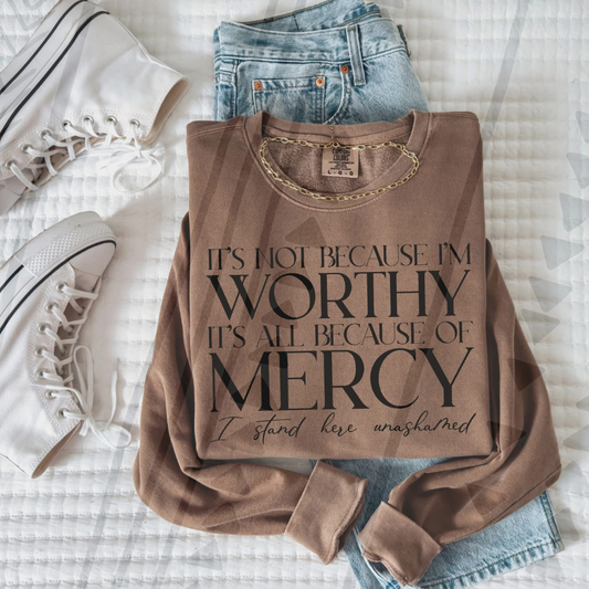 BECAUSE MERCY - DTF TRANSFER