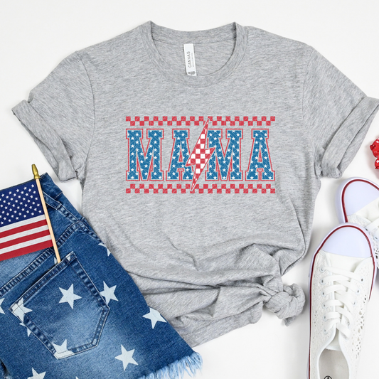 PATRIOTIC MAMA BOLT - DTF TRANSFER