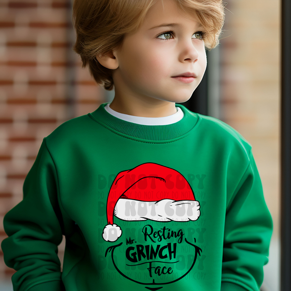 RESTING MR GREEN GUY FACE - DTF TRANSFER