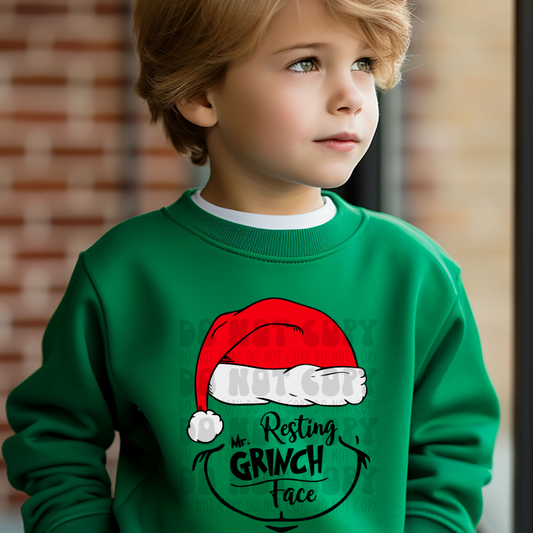 RESTING MR GREEN GUY FACE - DTF TRANSFER