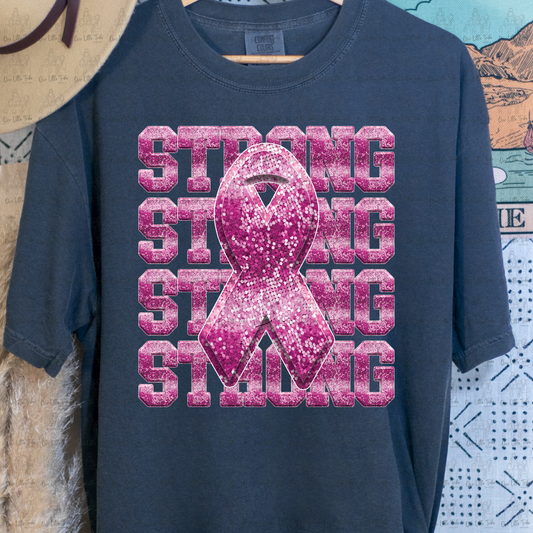 STRONG - FAUX SEQUIN - DTF TRANSFER