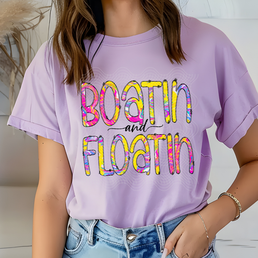 BOATIN AND FLOATIN - DTF TRANSFER