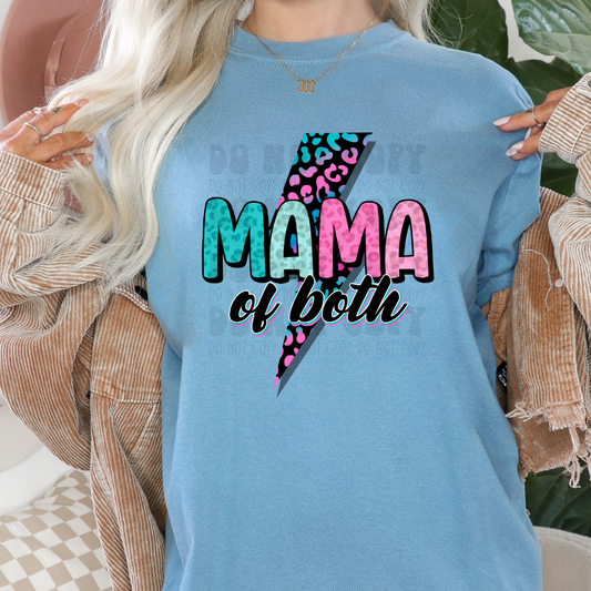 MAMA OF BOTH LEOPARD BOLT - DTF TRANSFER