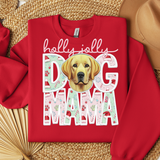 HOLLY JOLLY DOG MAMA - DTF TRANSFER