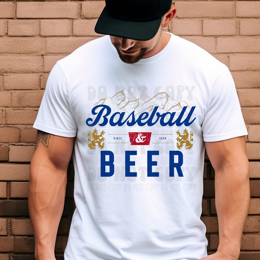 BASEBALL & BEER - DTF TRANSFER